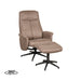 LABEL51 Fauteuil Bergen - Mushroom - Kunstleder - Incl. Hocker-Fauteuils-LABEL51