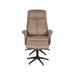 LABEL51 Fauteuil Bergen - Mushroom - Kunstleder - Incl. Hocker-Fauteuils-LABEL51