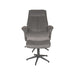 LABEL51 Fauteuil Bergen - Naturel - Velvet - Incl. Hocker-Fauteuils-LABEL51