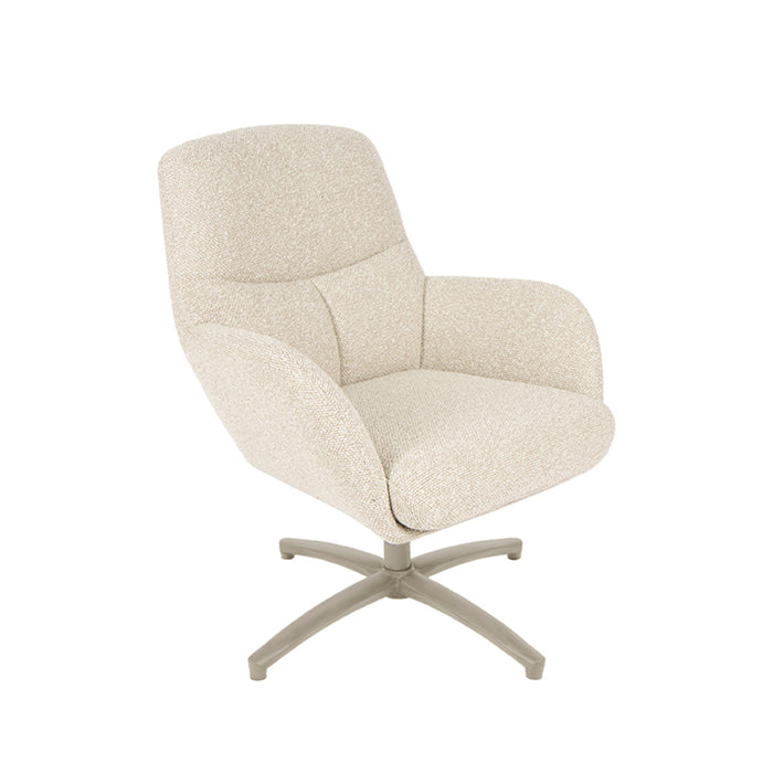 LABEL51 Fauteuil Chill Zone - Naturel - Boucle - Draaibaar-Fauteuils-LABEL51