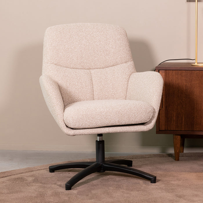 LABEL51 Fauteuil Chill Zone - Naturel - Boucle - Draaibaar-Fauteuils-LABEL51