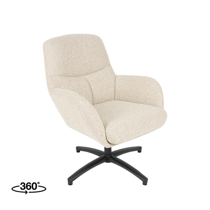 LABEL51 Fauteuil Chill Zone - Naturel - Boucle - One Size #2-Fauteuils-LABEL51