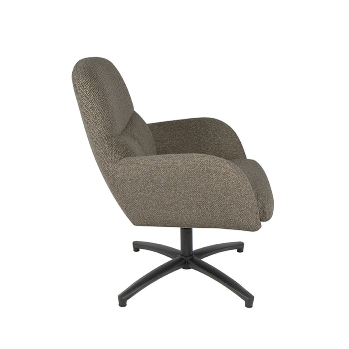 LABEL51 Fauteuil Chill Zone - Truffel grijs - Boucle - Draibaar-Fauteuils-LABEL51