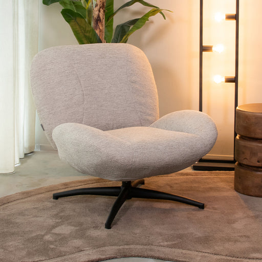 LABEL51 Fauteuil Clayton - Grijs - Canyon - One Size - Draaibaar-Fauteuils-LABEL51