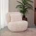 LABEL51 Fauteuil Doodle Creme Fluffy - 90x87x73 cm-Fauteuils-LABEL51