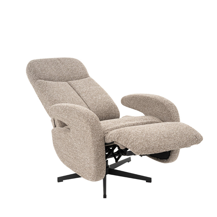 LABEL51 Fauteuil Esbjerg - Cognac - Boucle - Manueel Verstelbaar-Fauteuils-LABEL51