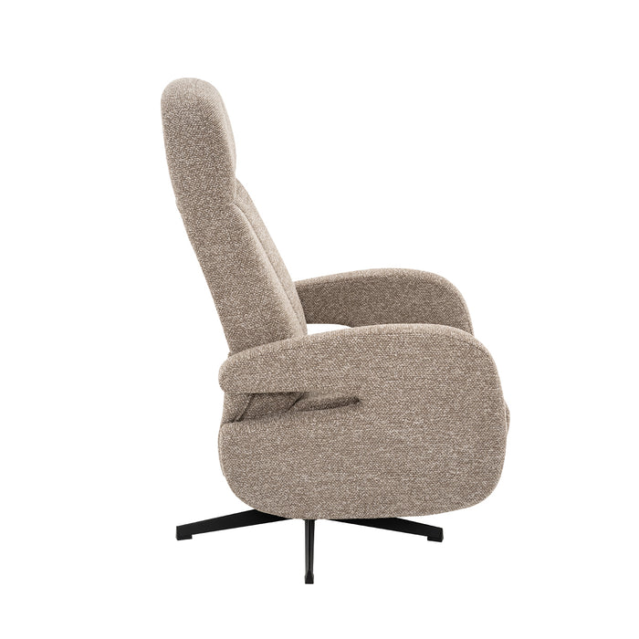 LABEL51 Fauteuil Esbjerg - Cognac - Boucle - Manueel Verstelbaar-Fauteuils-LABEL51