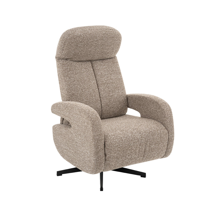LABEL51 Fauteuil Esbjerg - Cognac - Boucle - Manueel Verstelbaar-Fauteuils-LABEL51