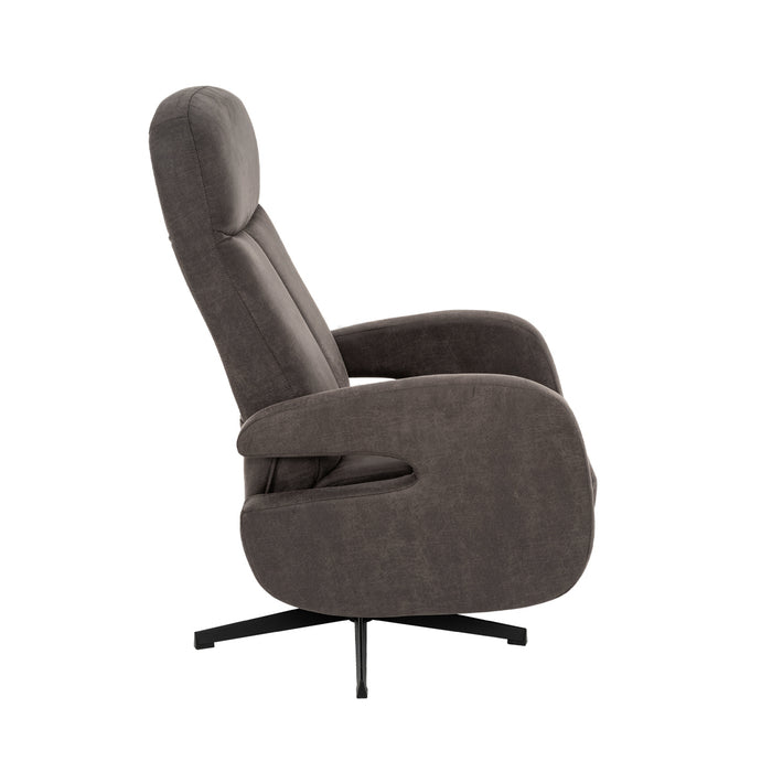 Fauteuil Esbjerg - Taupe - Kunstleder - Manueel Verstelbaar-Fauteuils-LABEL51