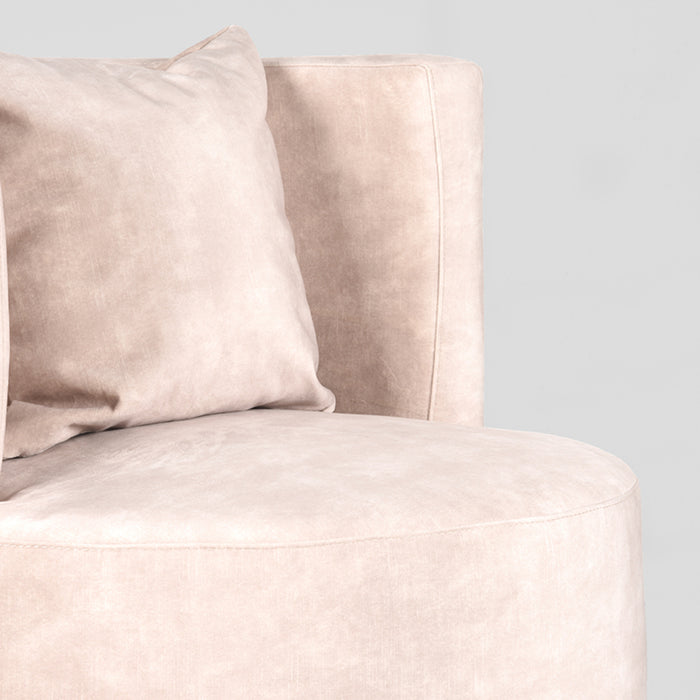 LABEL51 Fauteuil Evy - Naturel - Velvet - 65 cm-Fauteuils-LABEL51