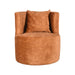 LABEL51 Fauteuil Evy Oker Velours 65x65x75 cm-Fauteuils-LABEL51