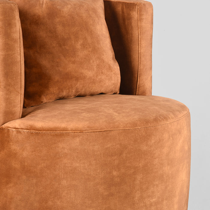 LABEL51 Fauteuil Evy - Oker - Velvet - 65 cm-Fauteuils-LABEL51