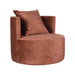 LABEL51 Fauteuil Evy Rust Velours 90x90x75 cm-Fauteuils-LABEL51