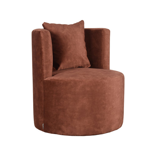 LABEL51 Fauteuil Evy - Rust - Velvet - 65 cm-Fauteuils-LABEL51