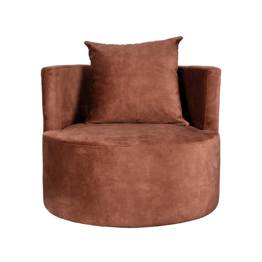 LABEL51 Fauteuil Evy - Rust - Velvet - 90 cm-Fauteuils-LABEL51