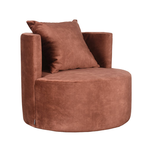 LABEL51 Fauteuil Evy - Rust - Velvet - 90 cm-Fauteuils-LABEL51
