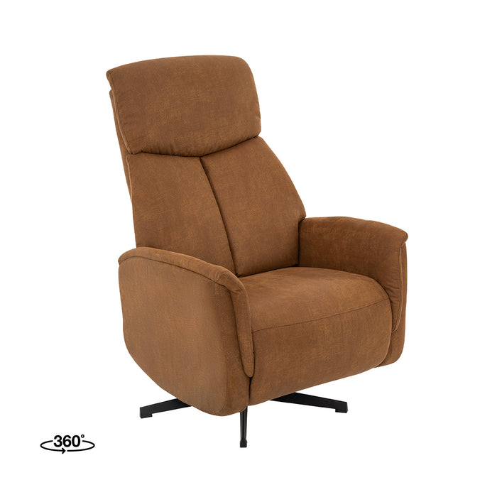 Helsinki Armchair - Beige - Faux Leather - Manually Adjustable