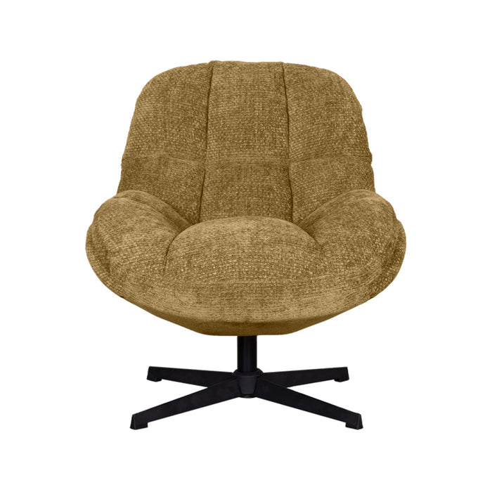 LABEL51 Fauteuil Huxley - Mustard - Chenille - One Size-Fauteuils-LABEL51