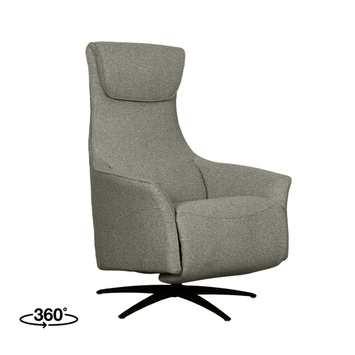 LABEL51 Fauteuil Lund - Mushroom - Boucle - 2-Motorig - Met-Fauteuils-LABEL51