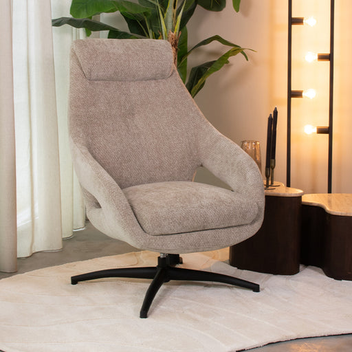 LABEL51 Fauteuil Maxwell - Clay - Chenille - One Size-Fauteuils-LABEL51