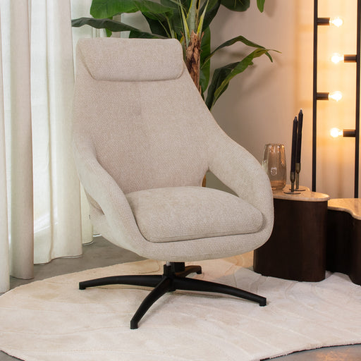LABEL51 Fauteuil Maxwell - Naturel - Chenille - One Size-Fauteuils-LABEL51