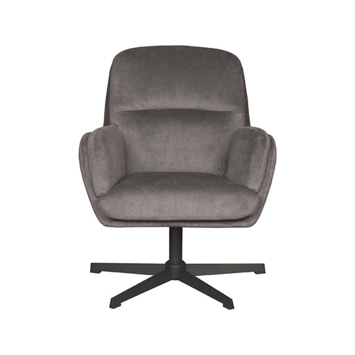 LABEL51 Fauteuil Moss - Antraciet - Velvet - One Size-Fauteuils-LABEL51