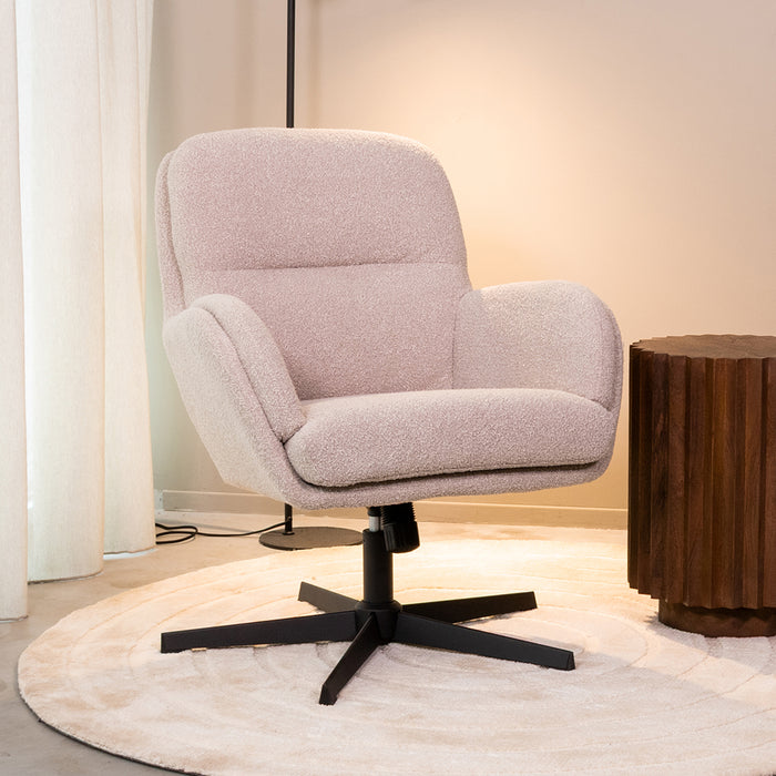 LABEL51 Sessel Moss - Natur - Bouclé - Einheitsgröße
