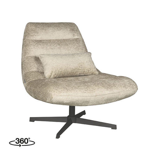 LABEL51 Fauteuil Nox - Beige - Chenille - One Size-Fauteuils-LABEL51
