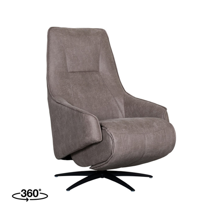 LABEL51 Fauteuil Odense - Taupe - Micro Suede - Draaibaar-Fauteuils-LABEL51
