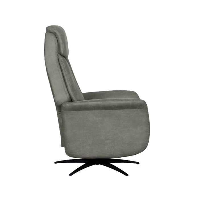 LABEL51 Fauteuil Oslo taupe kunstleder 1-motorig 79x87x112 cm