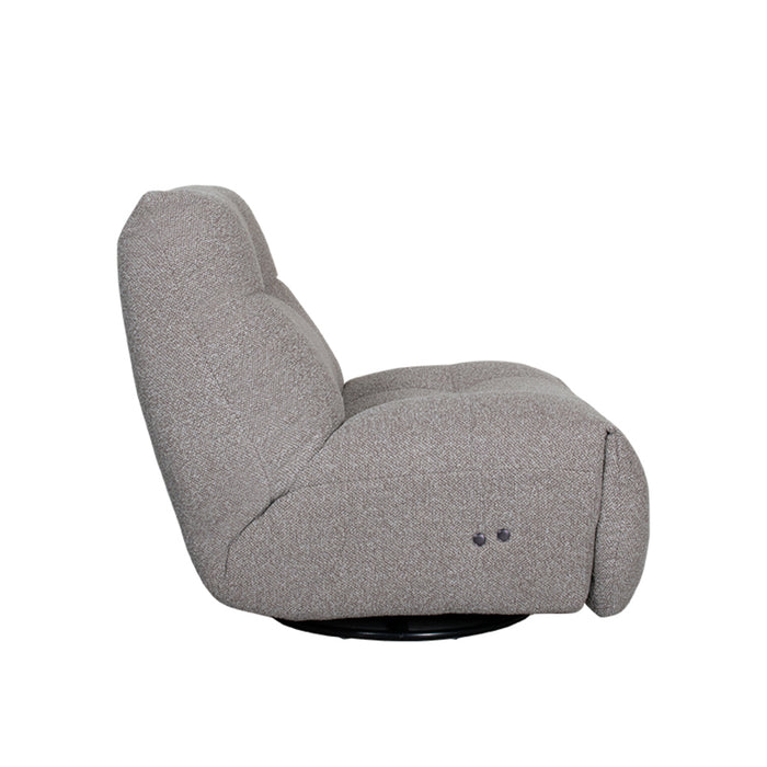 LABEL51 Fauteuil Relax - Recharge - Truffel grijs - Boucle - Draaibaar-Fauteuils-LABEL51