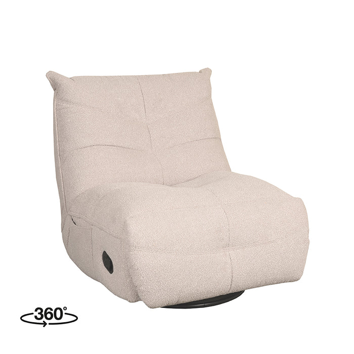 LABEL51 Sessel Take It Easy - Anthrazit - Bouclé - Einheitsgröße