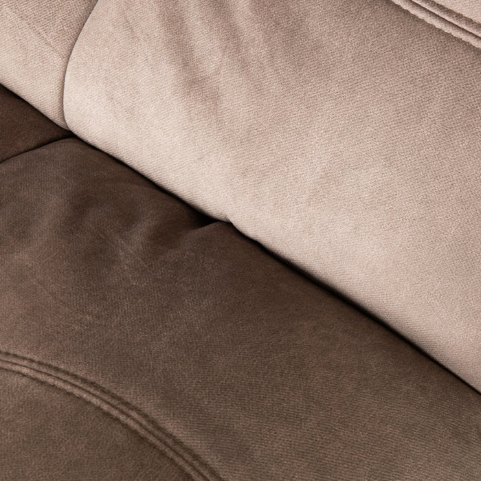 LABEL51 Fauteuil Take It Easy Taupe Velvet - 84x104x94 cm-Fauteuils-LABEL51