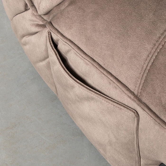 LABEL51 Fauteuil Take It Easy - Taupe - Velvet - One Size-Fauteuils-LABEL51