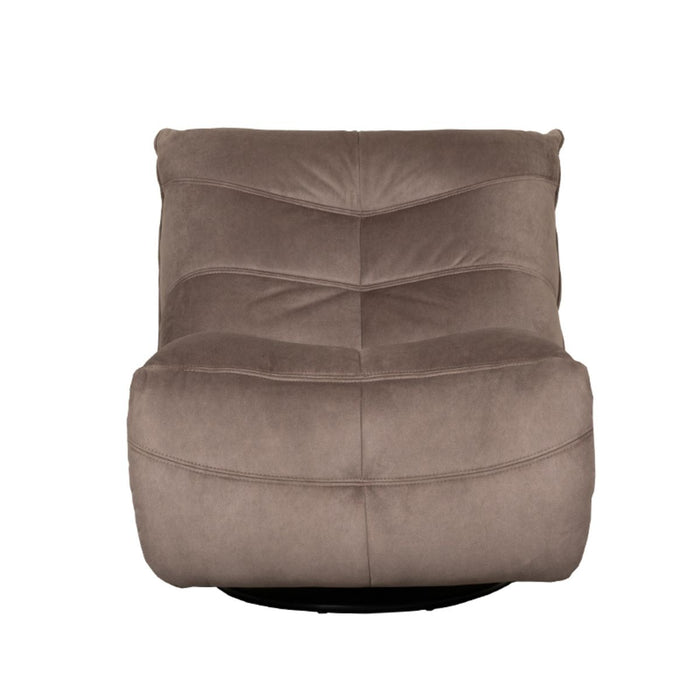 LABEL51 Fauteuil Take It Easy - Taupe - Velvet - One Size-Fauteuils-LABEL51