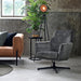 LABEL51 Fauteuil Toby - Antraciet - Velvet - One Size-Fauteuils-LABEL51