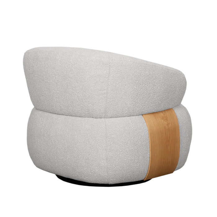 LABEL51 Fauteuil Valenza naturel boucle - 84x81x75 cm