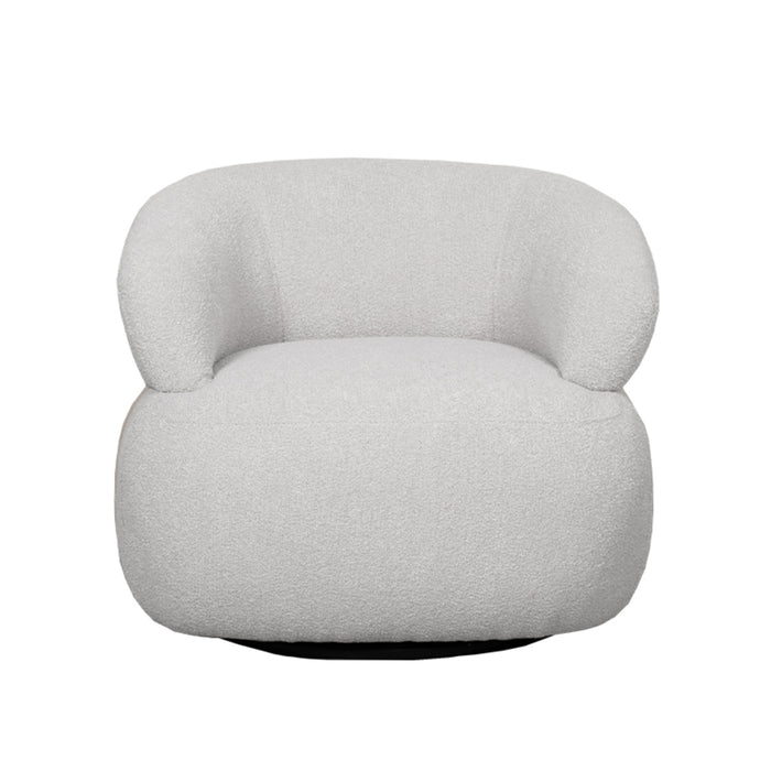 LABEL51 Fauteuil Valenza naturel boucle - 84x81x75 cm