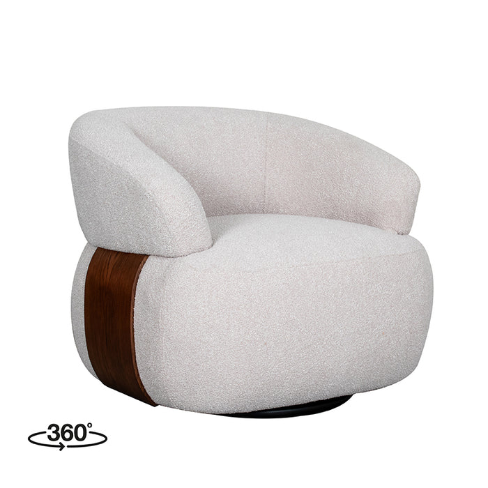 LABEL51 Fauteuil Valenza - Naturel - Boucle - One Size #3-Fauteuils-LABEL51