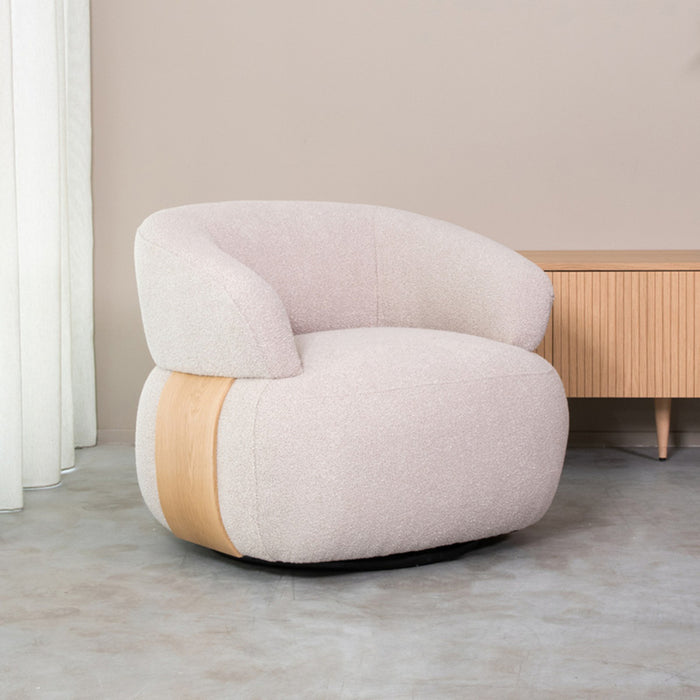 LABEL51 Fauteuil Valenza - Naturel - Boucle - One Size-Fauteuils-LABEL51