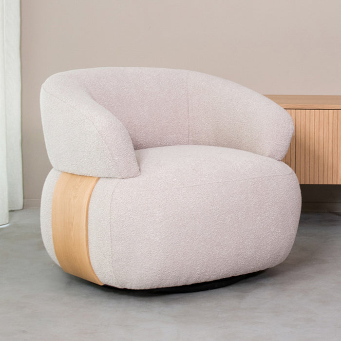 LABEL51 Fauteuil Valenza - Naturel - Boucle - One Size-Fauteuils-LABEL51