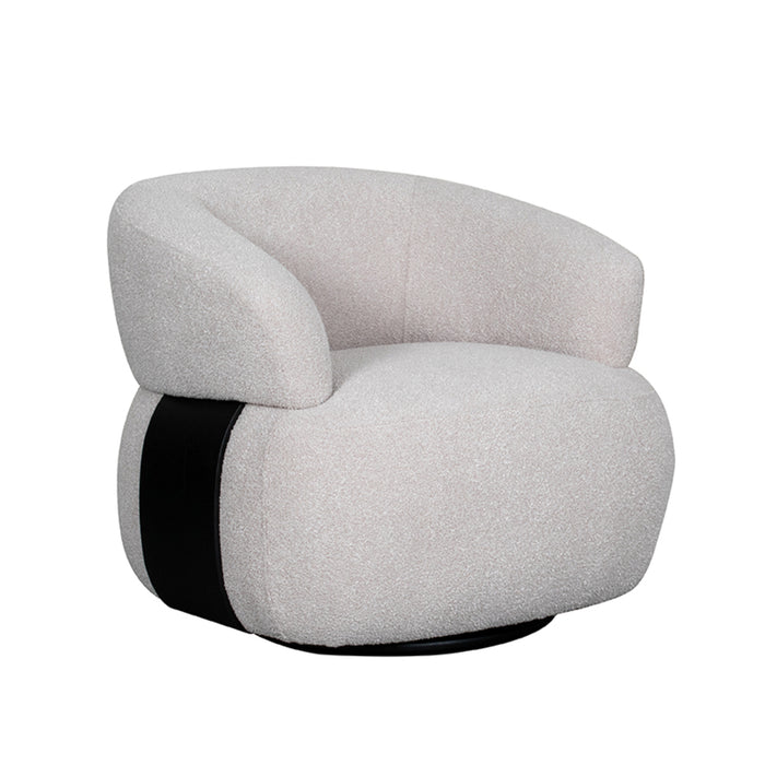 LABEL51 Fauteuil Valenza - Naturel - Boucle - Zwart Eiken-Fauteuils-LABEL51