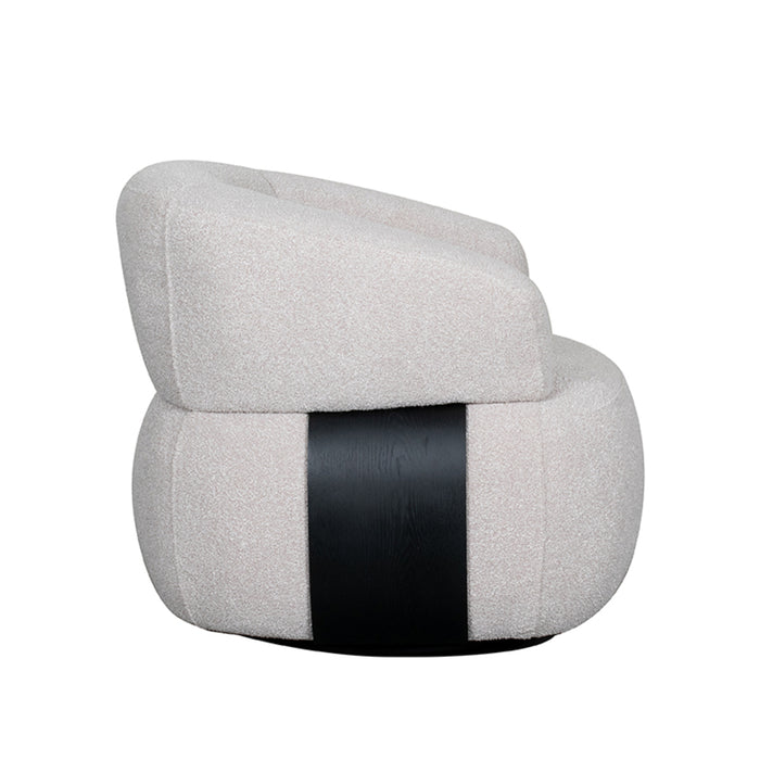 LABEL51 Fauteuil Valenza - Naturel - Boucle - Zwart Eiken-Fauteuils-LABEL51