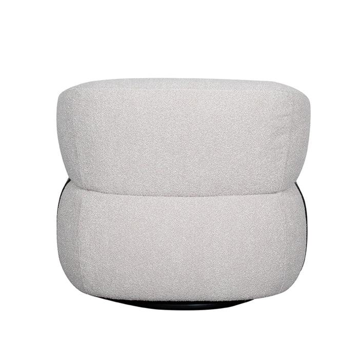 LABEL51 Fauteuil Valenza - Naturel - Boucle - Zwart Eiken-Fauteuils-LABEL51