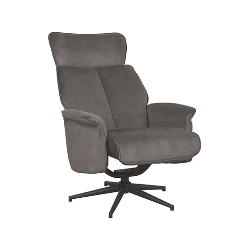 LABEL51 Fauteuil Verdal - Antraciet - Velvet - Excl. Hocker-Fauteuils-LABEL51