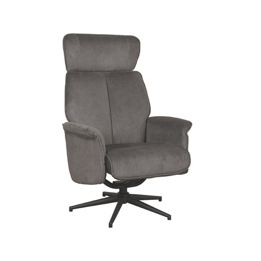 LABEL51 Fauteuil Verdal - Antraciet - Velvet - Excl. Hocker-Fauteuils-LABEL51