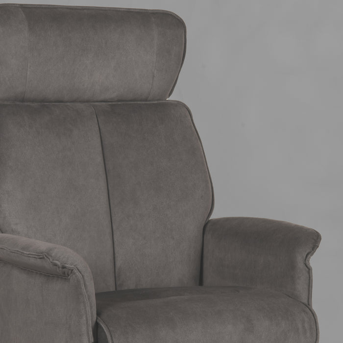LABEL51 Fauteuil Verdal - Antraciet - Velvet - Excl. Hocker-Poefs-LABEL51