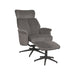 LABEL51 Fauteuil Verdal - Antraciet - Velvet - Incl. Hocker-Fauteuils-LABEL51