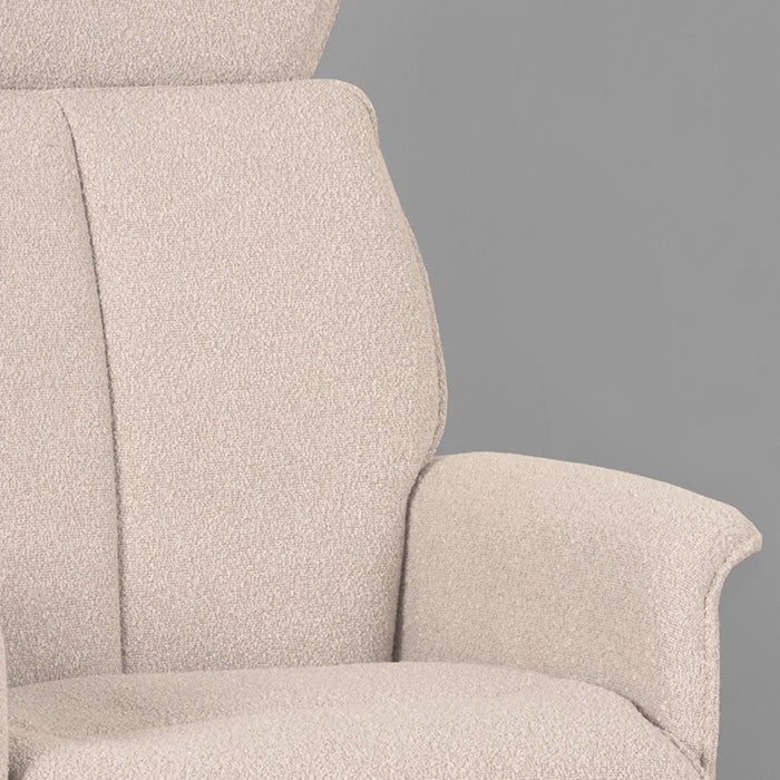 LABEL51 Fauteuil Verdal Naturel Boucle Excl. Hocker 77x79x109 cm-Fauteuils-LABEL51