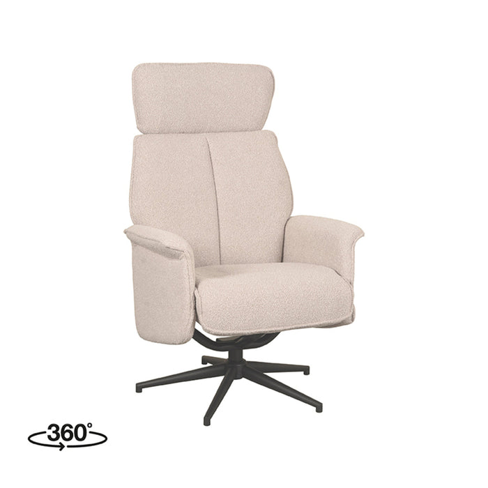 LABEL51 Fauteuil Verdal - Naturel - Boucle - Excl. Hocker-Fauteuils-LABEL51